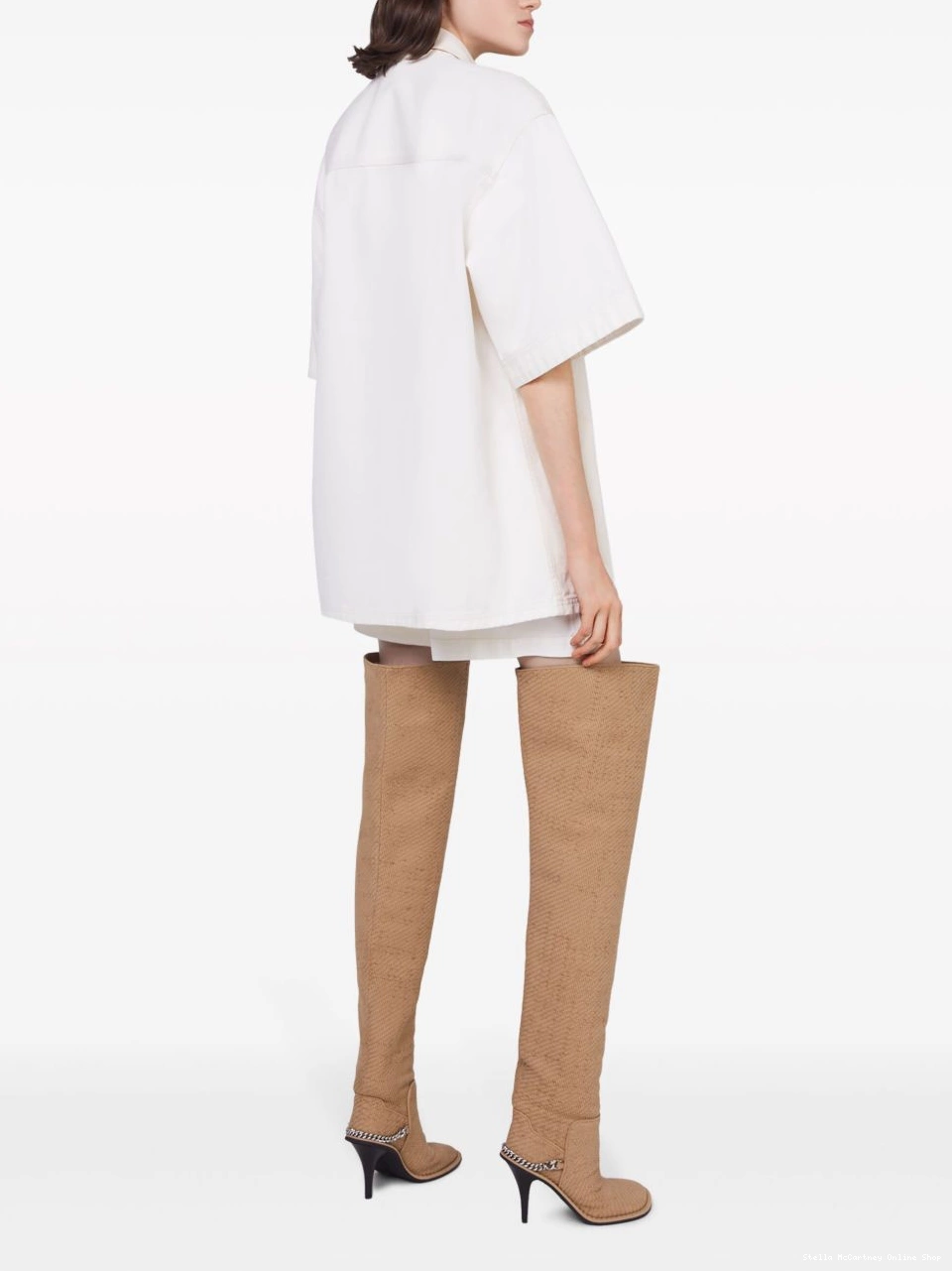 Cheap Stella shirt Utility McCartney short-sleeved Women denim 0818